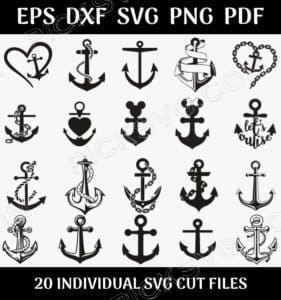 Anchor Logo Bundle Svg
