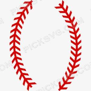 Baseball Stitches Svg - Sports Logos