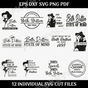 Beth Dutton Bundle Svg