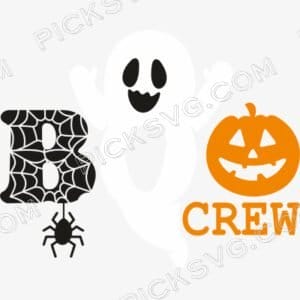 Boo Crew Halloween Svg