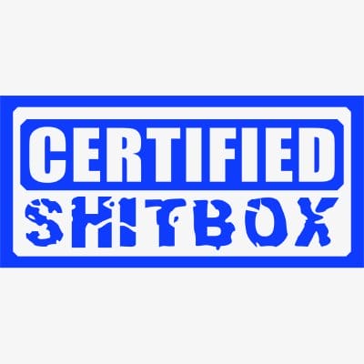 Certified Shitbox Blue Svg - Motor logos SVG