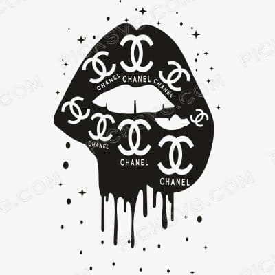 Chanel Lips Logo Svg - Chanel Logos Svg