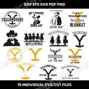 Yellowstone Bundle Svg - Design Bundle SVG