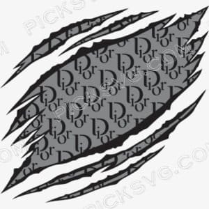 Dior Pattern Ripped Svg - Christian dior Logos Svg