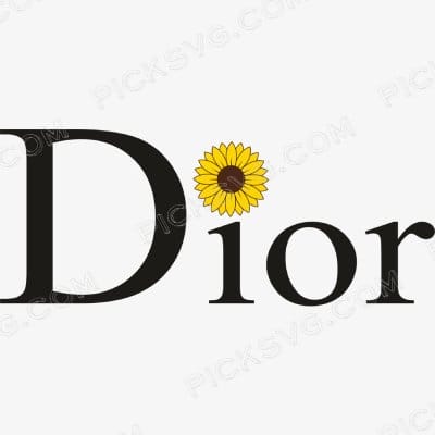 Dior Sunflower Svg - Christian dior Logos Svg