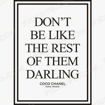 Dont Be Like Coco Chanel Svg - Fashion Brands SVG