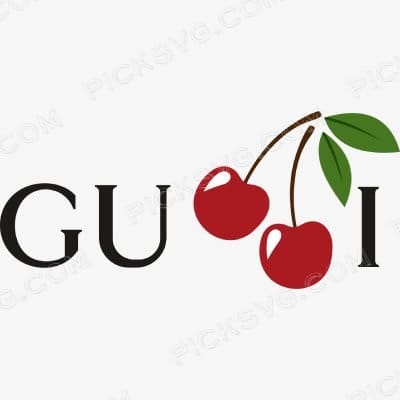 Gucci Apple Svg - Gucci Logos Svg