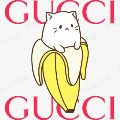 Gucci Banana Cartoon logo Svg - Gucci Logos Svg