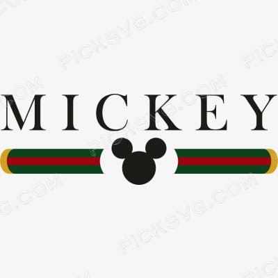 Gucci Band Mickey Svg - Brands Logos SVG