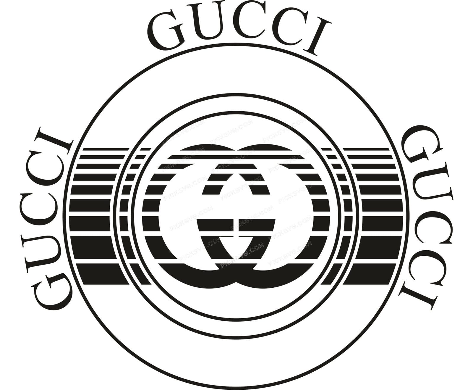 Gucci Cut Circle Svg - Fashion Brands SVG
