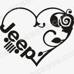 Heart Jeep Svg - Motor logos SVG