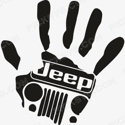 Jeep Hand Svg - Motor logos SVG