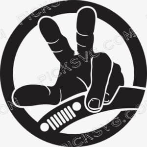 Jeep Wave Starting Svg - Motor logos SVG