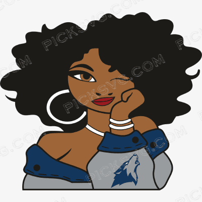 Minnesota Timberwolves Girl Svg - Sports Logos