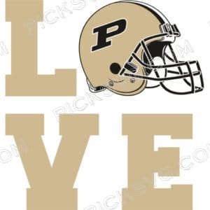 Purdue Boilermakers Love Svg - Sports Logos