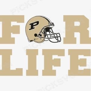 Purdue Boilermakers For Life Svg - Sports Logos