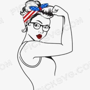 Rosie The Riveter Sunglasses Svg