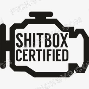 Shitbox Certified Svg - Motor logos SVG